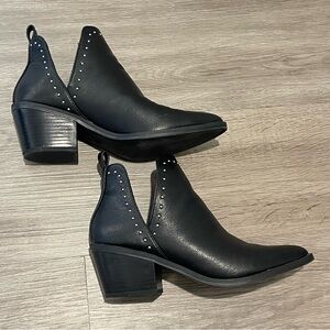 Black Ankle Booties with Studs - A New Day - New